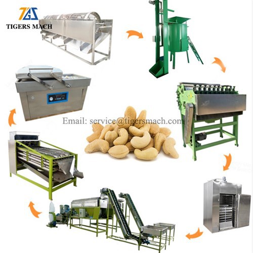 Машина для обработки орехов кешью в скорлупе