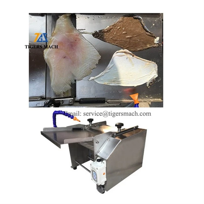 Squid peeling machinery